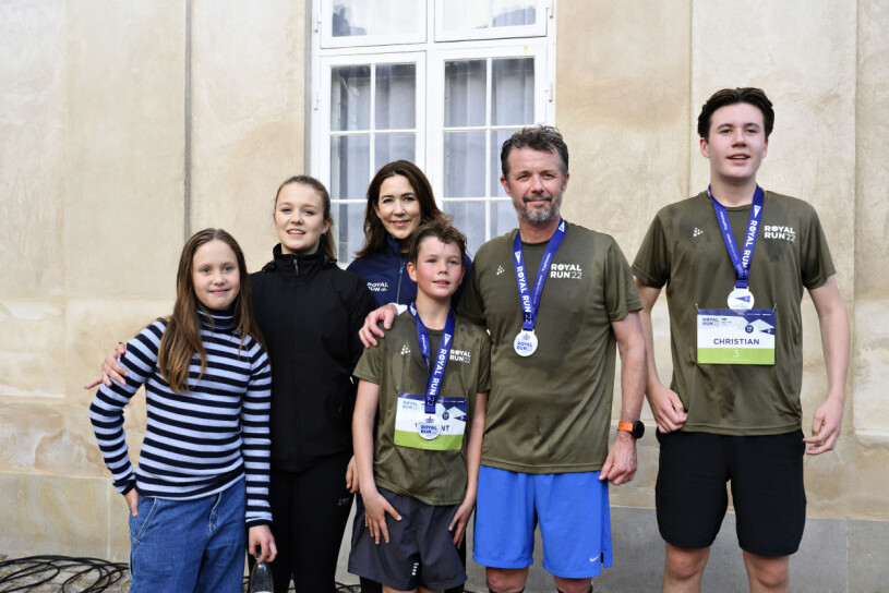 Efter loppet var resten av familjen på plats!