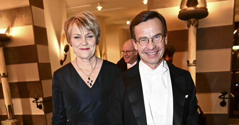 Birgitta Ed och Ulf Kristersson under Nobelfesten 2022. Birgitta Ed och Ulf Kristersson i samband med Nobelfesten 2022