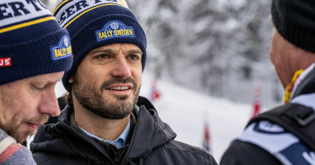 Prins Carl Philip på förra årets Rally Sweden. Prins Carl Philip på Rally Sweden 2022
