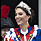 Kate på kung Charles kröning i krans eller tiara av kristaller