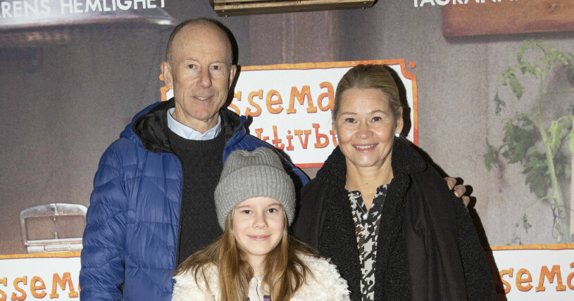 Tarja Stenmark och Ingemar Stenmark med dottern Iza. Bilden är från 2020. Ingemar Stenmark, Tarja Stenmark och Iza Stenmark