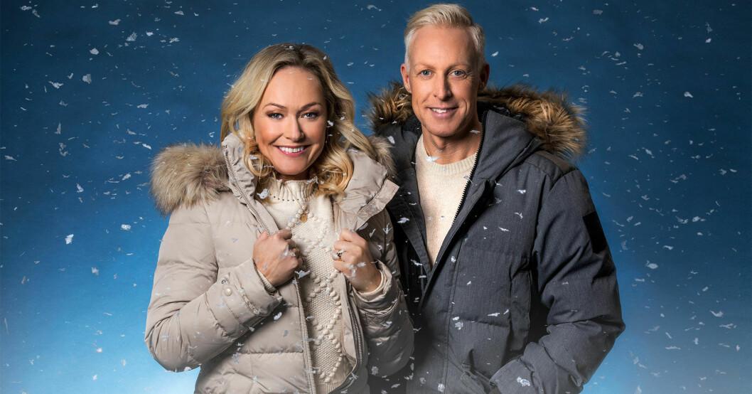Vi är vana att se André tillsammans med kollegan Yvette Hermundstad i Vinterstudion. Programledarna Yvette Hermundstad och André Pops.