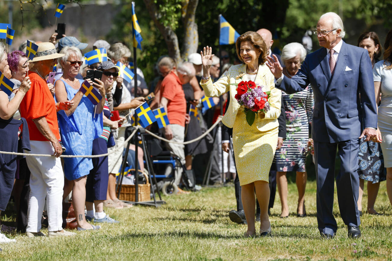 Kungen 50 år på tronen – firade på Gotland med drottning Silvia
