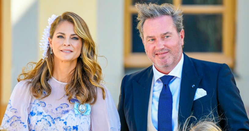 Nyligen var prinsessesfamiljen i Sverige. Prinsessan Madeleine och Chris O'Neill i Sverige