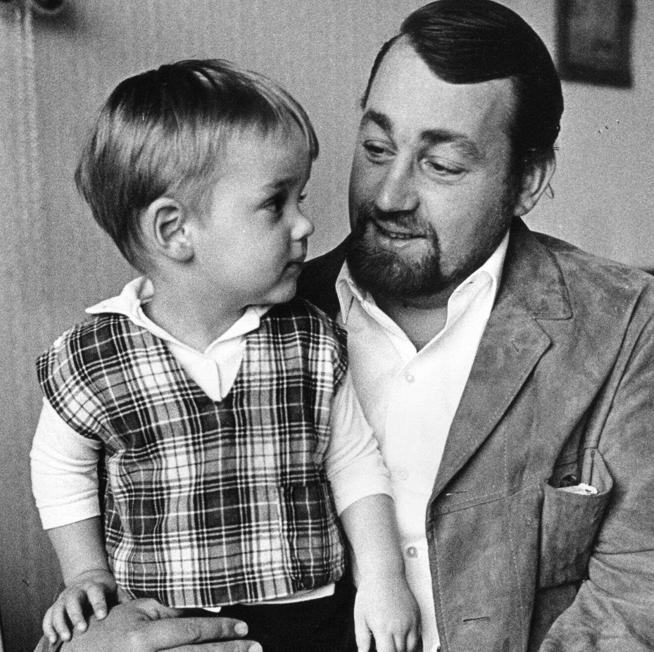 Jack Vreeswijk med pappa Cornelis Vreeswijk 1966