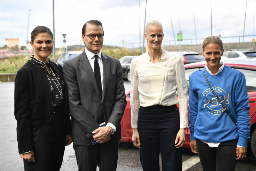 Victoria och Daniel med Gen Peps Carolina Klüft och Elin Annwall. Kronprinsessan Victoria Prins Daniel Gen Pep Carolina Klüft Elin Annwall Pep Forum 2021