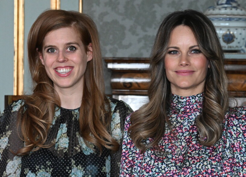 Småbarnsmammorna prinsessan Beatrice, 33, och prinsessan Sofia, 37. Prinsessan Sofia med prinsessan Beatrice vid World Dyslexia Assembly i Stockholm