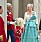 Drottning Margrethe klädd till galafest