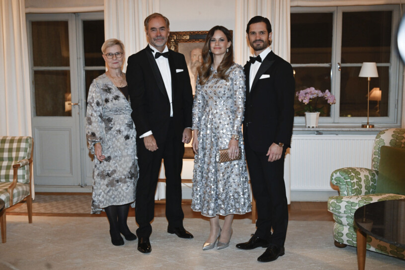 Prinsparet tillbringar kvällen med Värmlands landshövding Georg Andrén och hans fru Maria Andrén.