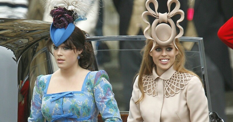 Prinsessorna Eugene och Beatrice dök upp i lite ovanliga hattar i samband med prins Williams och hertiginnan Kates bröllop. Eugene och Beatrice