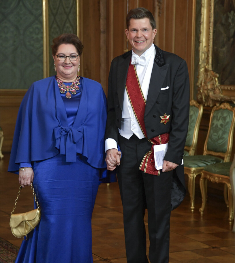 Sveriges talman Andreas Norlén med sin fru Helena. Talmannen Andreas Norlén Helena Norlén