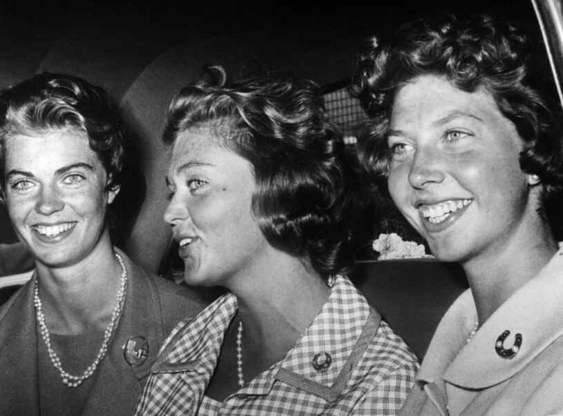 På OS i Rom 1960 med systrarna Margareta och Desirée, ett år efter första mötet med Hansi. Här träffade Birgitta en charmig italienare och föll pladask – men deras passionerade romans var ”omöjlig”.