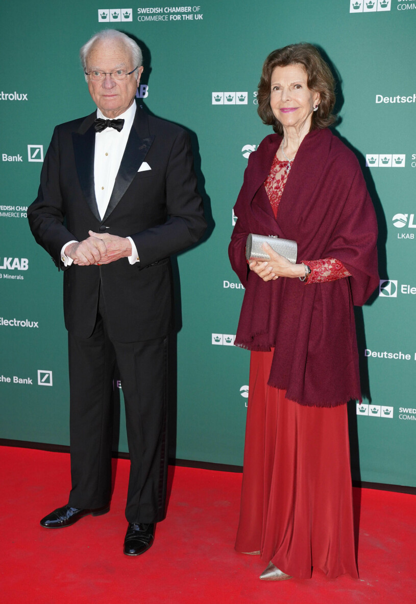 Kung Carl Gustaf och drottning Silvia på Royal Gala Dinner