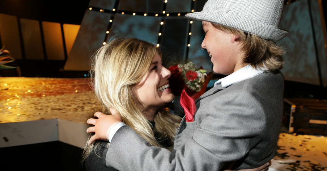 2006 vann Benjamin "Lilla Melodifestivalen", till mamma Pernillas glädje. Pernilla Wahlgren och Benjamin Ingrosso