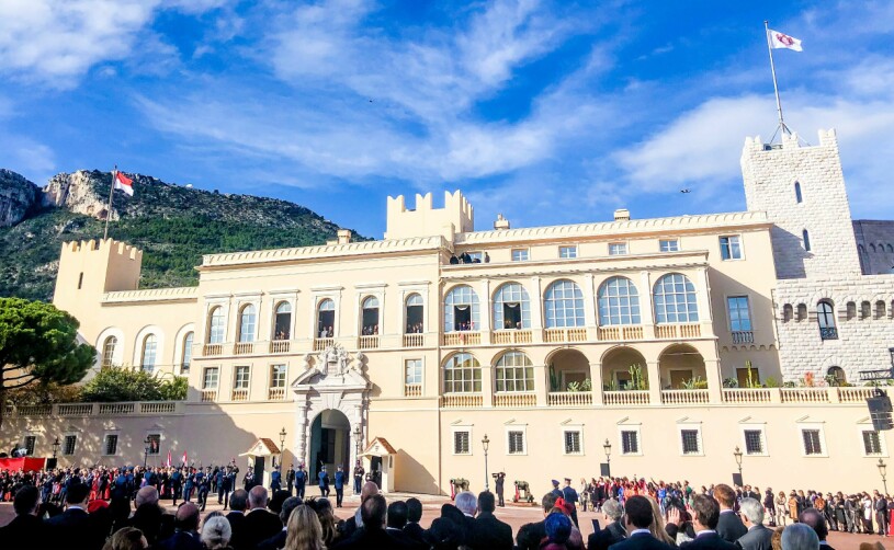 Furstepalatset i Monaco. Furstepalatset Grimaldipalatset Monaco