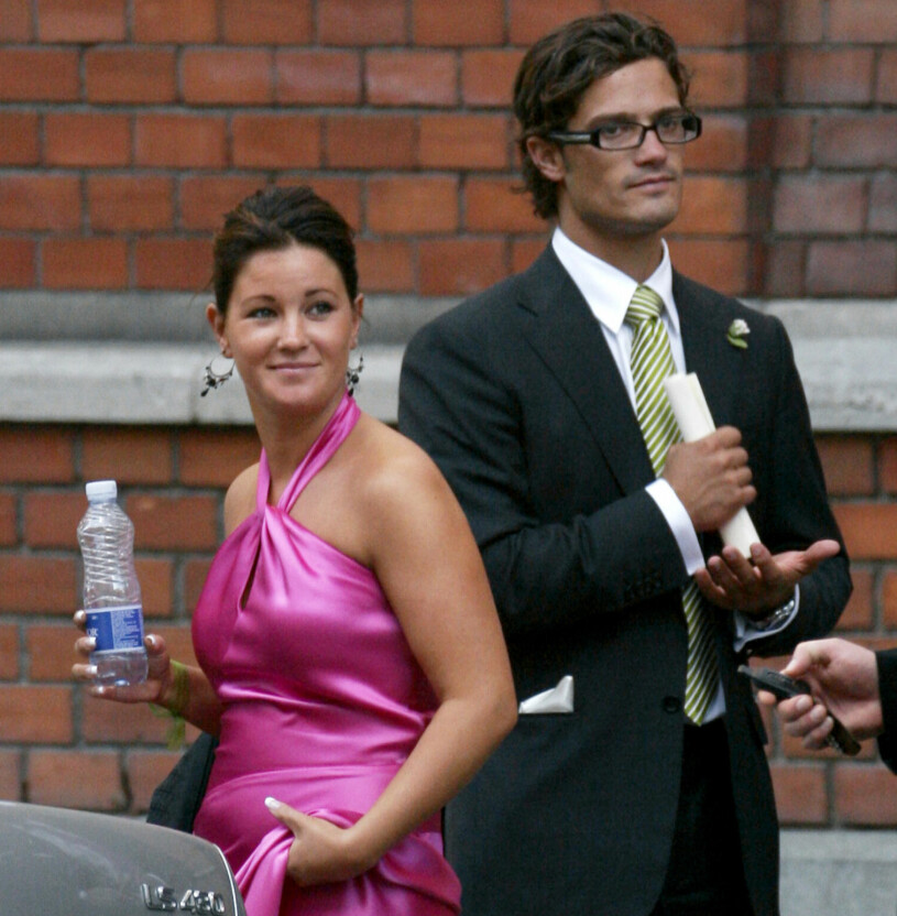 Emma Pernald kort före uppbrottet med sin dåvarande kärlek prins Carl Philip. Emma Pernald och prins Carl Philip