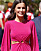 Drottning Letizia i en cutoutklänning med midjan bar