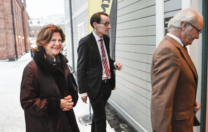 Kungen Drottning Silvia Kungaparet på besök hos Stadsmissionen i Eskilstuna