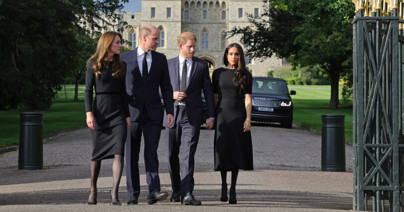 The Fab Four, återförenade. Kate Middleton, prins Harry, prins William och Meghan Markle