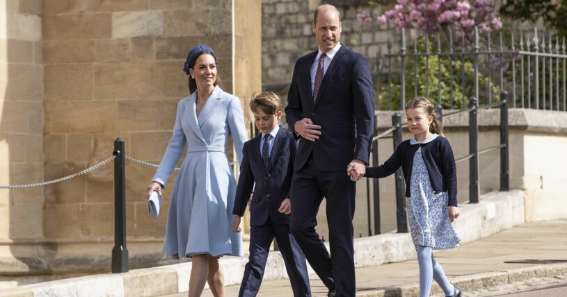Kate och William bodde permanent på Amner Hall i flera år. Kate och William med barnen