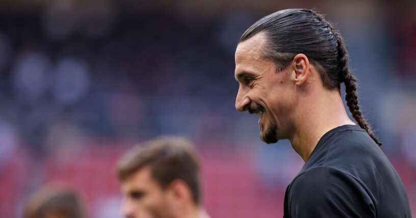 Zlatan förvånade många med sin fläta. Zlatan Ibrahimovic