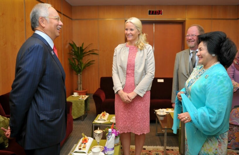 Kronprinsessan Mette-Marit bar klänningen i maj 2013.