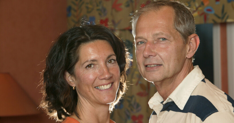 Maj och Bengt Alsterlind år 2004. Bengt Alsterlind och frun Maj Alsterlind