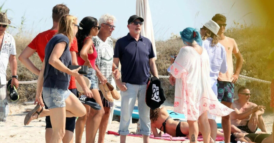 Björn såg till att ge Boris något annat att tänka på, genom att bjuda med honom till Ibiza. Björn Borg och Boris Becker