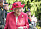 Drottning Elizabeth rosa outfit