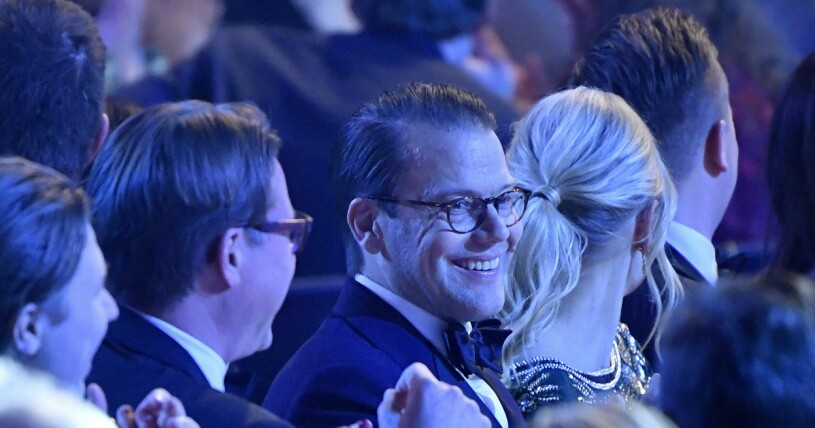 Prins Daniel hamnade bredvid skidstjärnan Frida Hansdotter under Idrottsgalan 2019. Prins Daniel och Frida Hansdotter på Idrottsgalan 2019