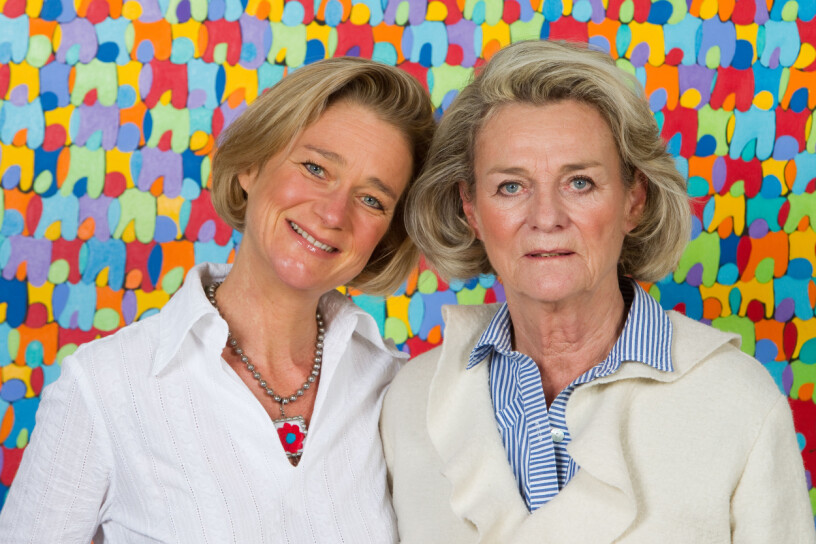 Delphine med sin mamma, kungens långvariga älskarinna Sybille de Selys Longchamps. Prinsessan Delphine med sin mamma Sybille de Selys Longchamps, som var kung Alberts älskarinna