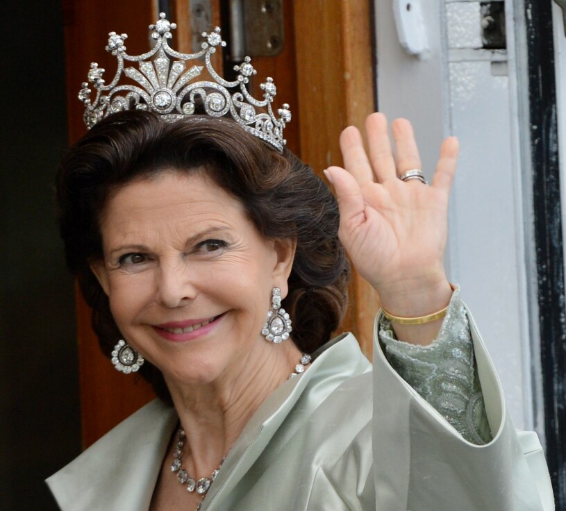 På prinsessan Madeleines bröllop – numera har Drottning Sofias diadem blivit en av drottningens favoriter.