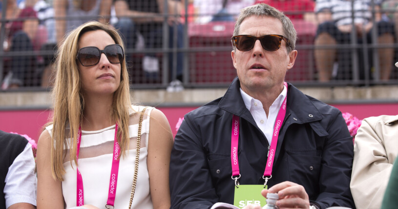 Anna Eberstein och Hugh Grant har varit hemlighetsfulla om sin relation och sina barn.