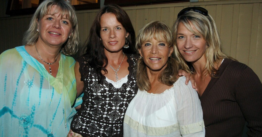 Lill-Babs med döttrarna Monica Svensson, Malin Berghagen och Kristin Kaspersen.