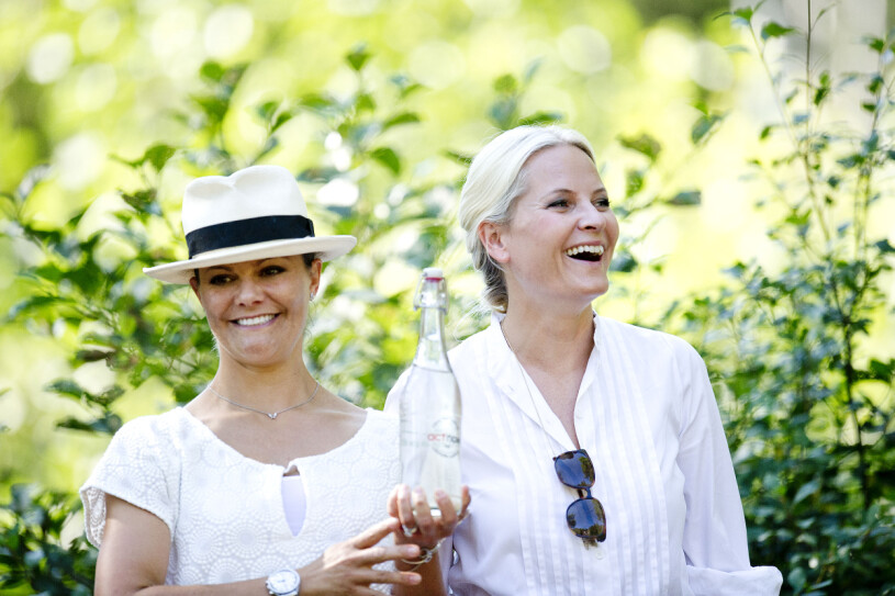 Victoria och Mette-Marit är goda vänner. Foto: Jon Olav Nesvold
