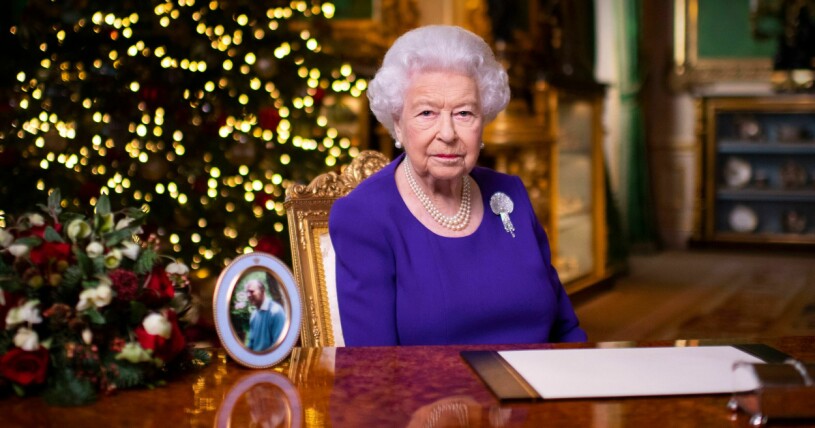 Drottning Elizabeths jultal 2020.