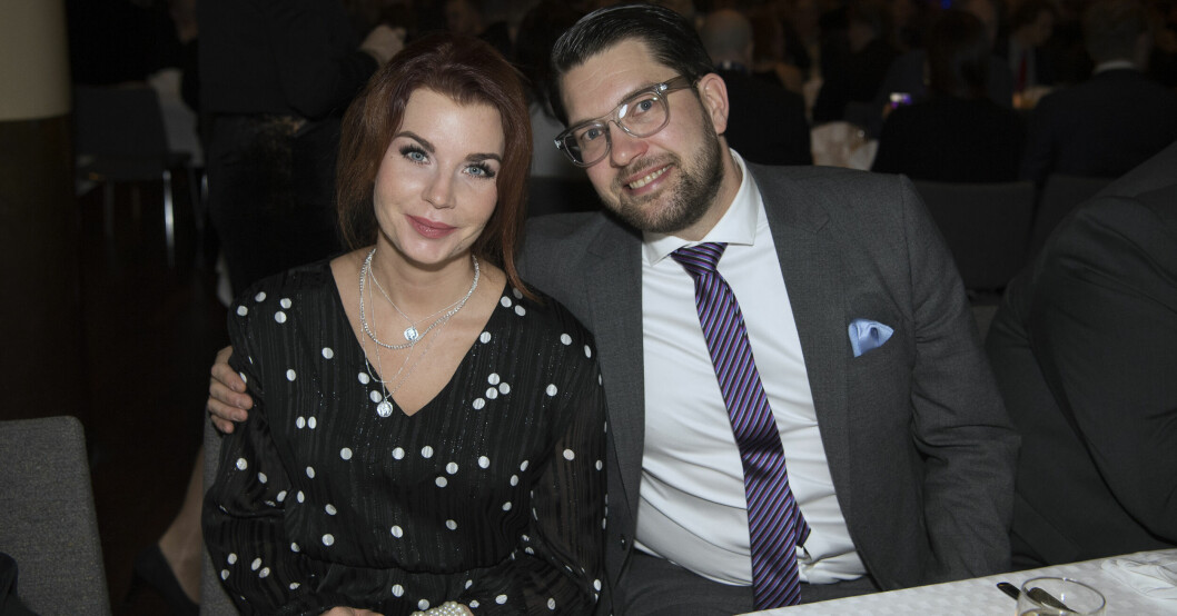 Louise Erixon och Jimmie Åkesson gick skilda vägar 2020. Louise Erixon och Jimmie Åkesson