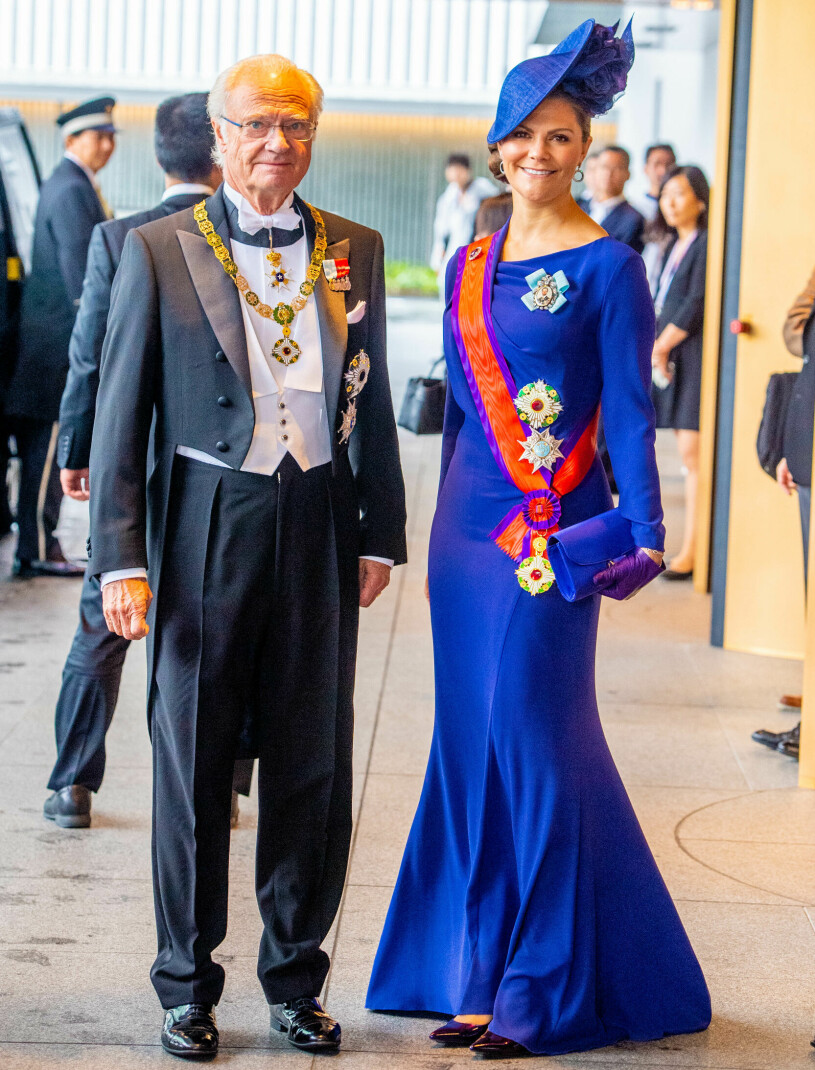 Victoria och kungen på kejsarens kröning i Tokyo 2019