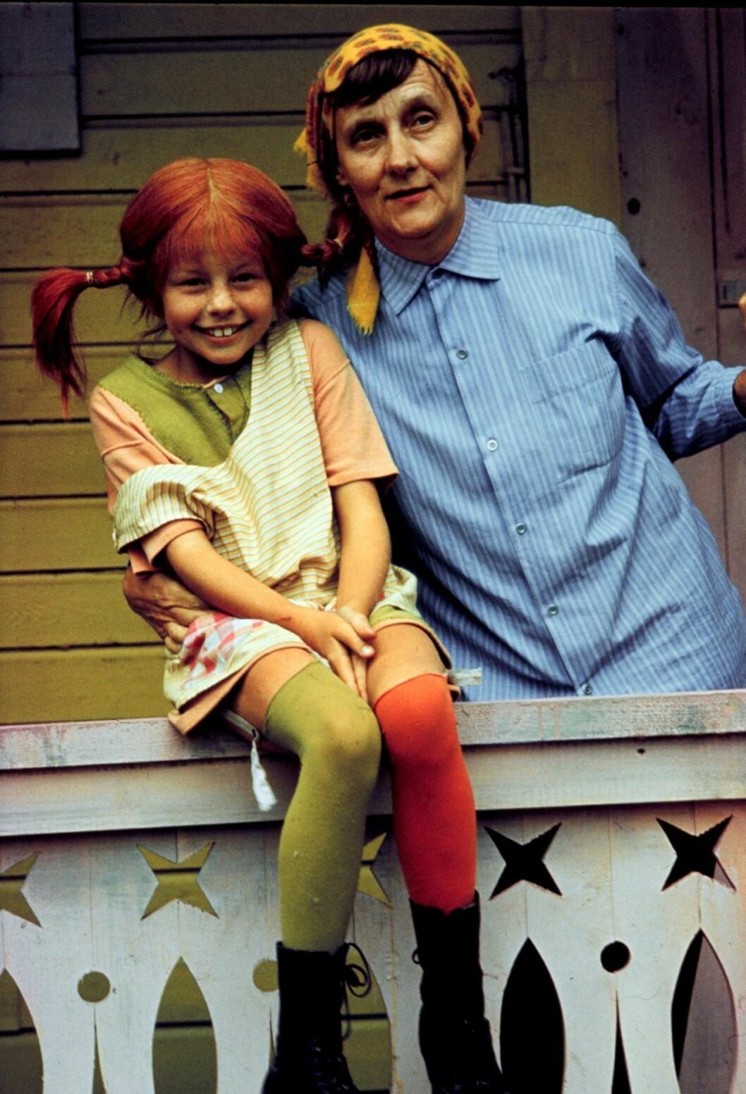 Inger Nilsson med Astrid Lindgren. Inger Nilsson med Astrid Lindgren.