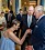 Furstinnan Charlene och furst Albert på kung Charles fest på Buckingham Palace