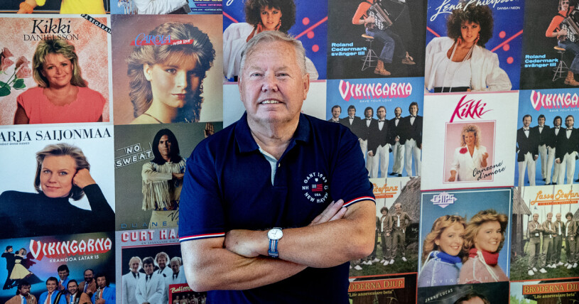 Bert är besviken på årets låtar. Bert Karlsson inviger sitt nya minimuseum om musikbolaget Mariann Records på sin camping Ursand Resort & Camping utanför Vänersborg 2018