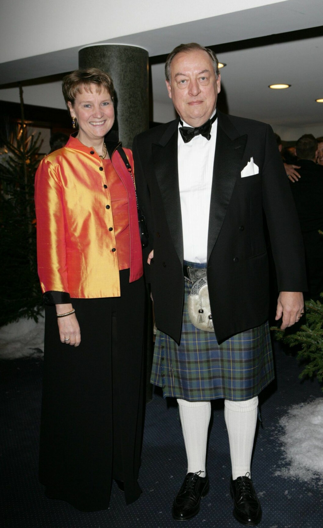 Erik Belfrage med hustrun Anna fotograferade vid Jacob Wallenbergs 50-års firande på Grand Hotel i Stockholm 2006.