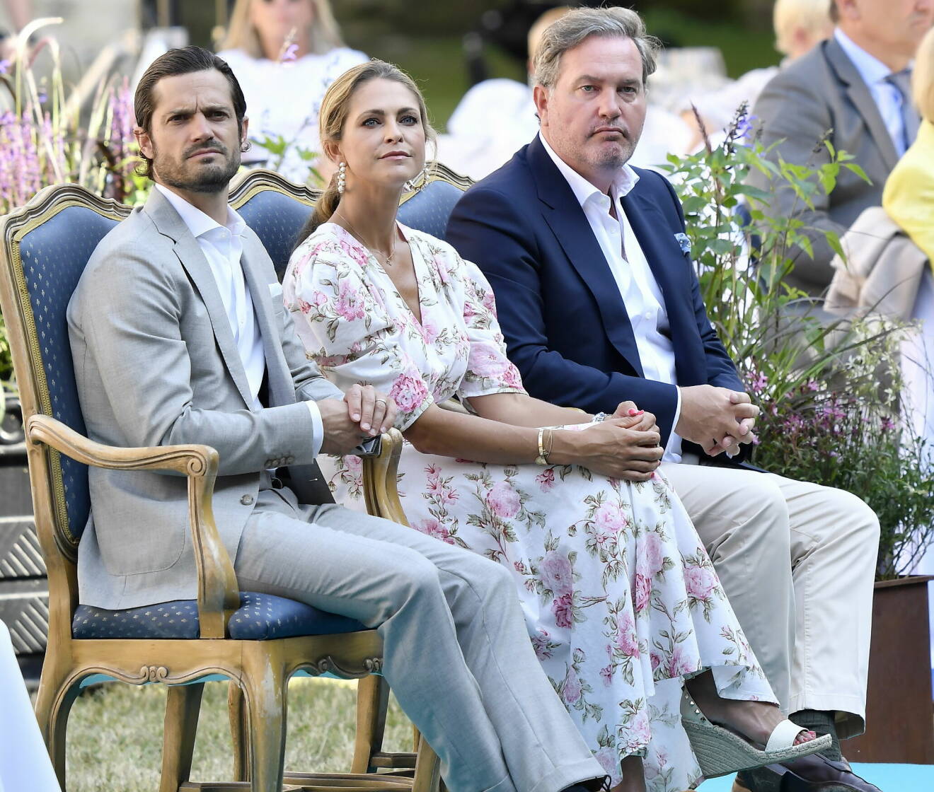 Prins Carl Philip, prinsessan Madeleine och Chris O'Neill på Victoriadagen 2021