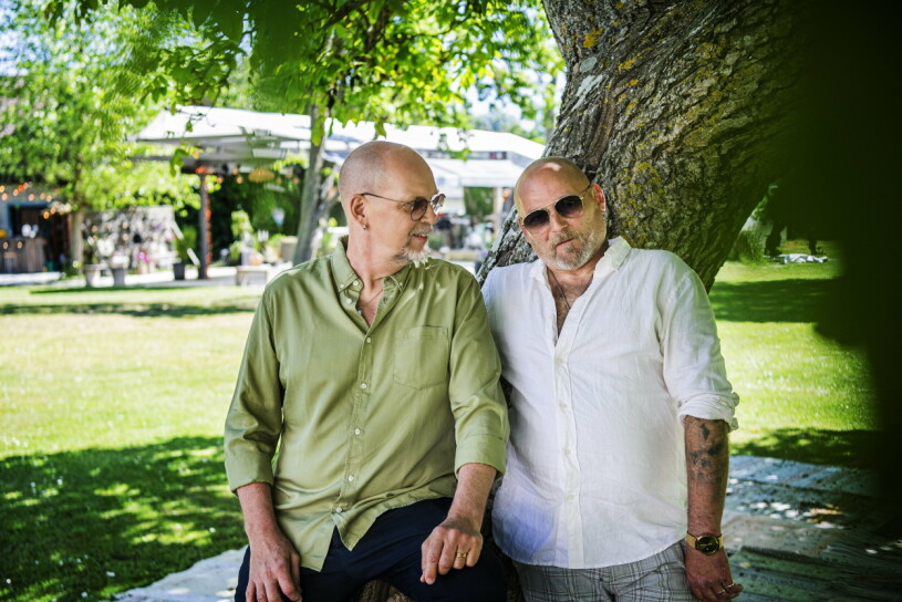 Mats och Håkan medverkade i Så mycket bättre i TV4 2022. Pressträff under inspelningen av ”Så mycket bättre” 2022. Bilden: Nordman, Håkan Hemlin och Mats Wester
