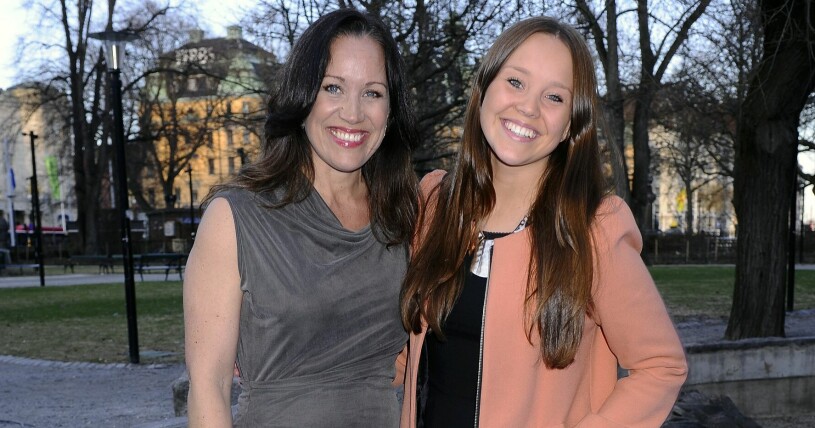 Renée Nyberg och dottern Emma, 2013. Renée Nyberg och Emma Zachrisson