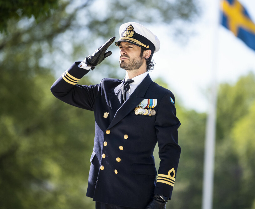 Carl Philip Edmund Bertil, prins av Sverige och hertig av Värmland. Prins Carl Philip i sin uniform under Veterandagen