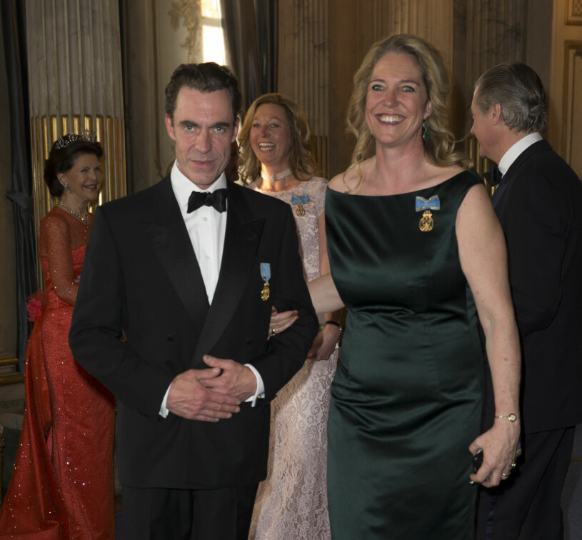 Två av prinsessan Margarethas barn, sonen Edward, som är konstnär och bor i grannskapet med sin familj, och dottern Sybilla som bor i Tyskland. Prinsessan Margarethas barn Edward Ambler Sybilla Ambler