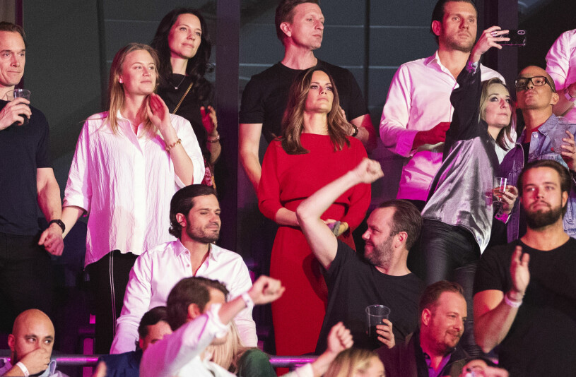 Sofia och Carl Philip vid hyllningskonserten 2019. Prinsessan Sofia prins Carl Philip minneskonsert Tim Bergling Avicii
