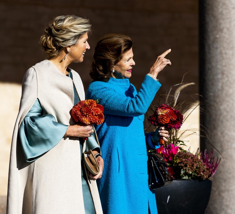 Máxima i sin vanliga dramatiska look – hon älskar sina caper.