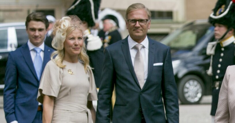 Anna Westling och maken Mikael Söderström på Victorias 40-årsfirande, 2017. Anna Westling och Söderström, Mikael Söderström 2017